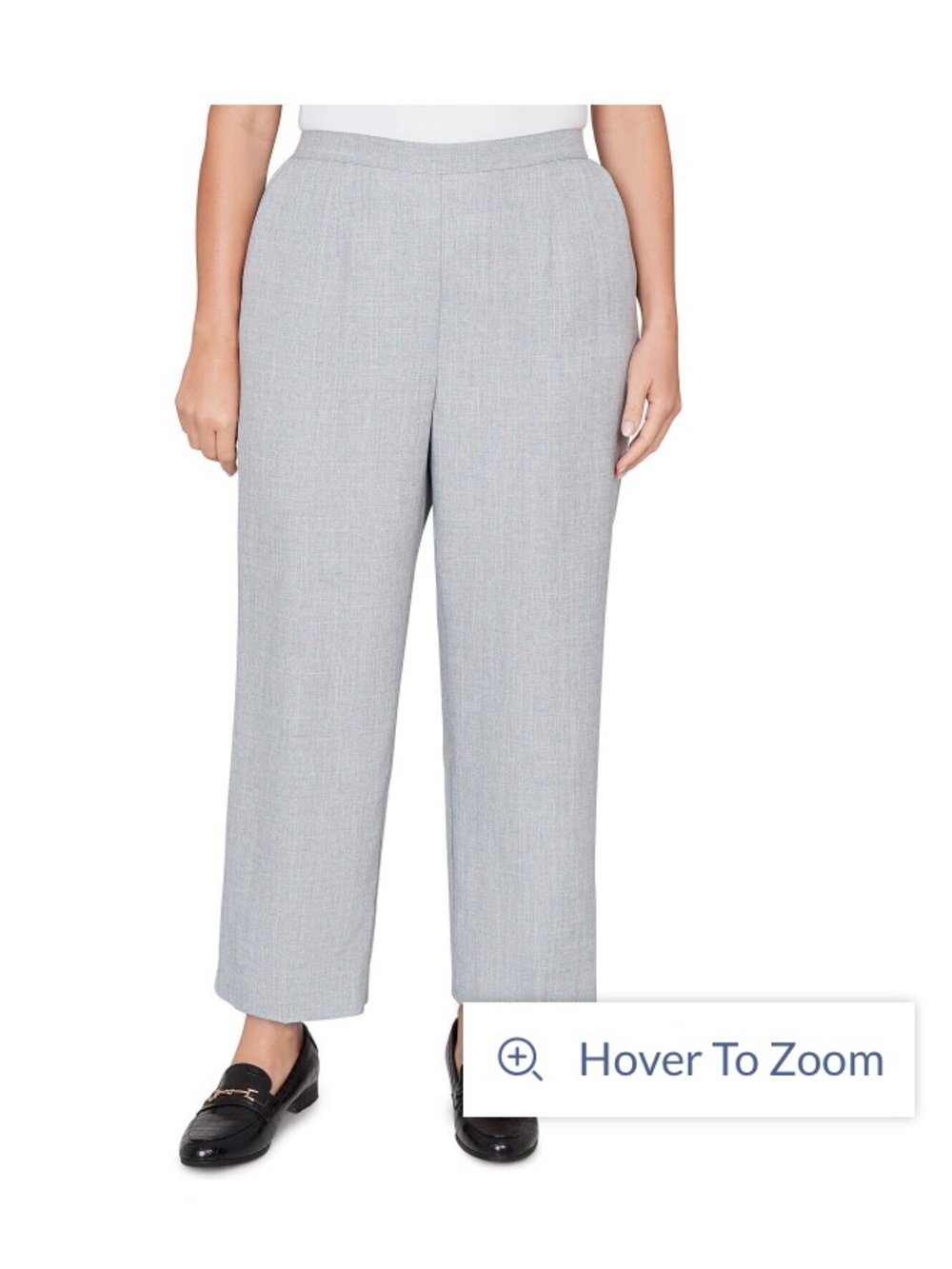 Women's Tailored Flat Front Slant Pocket Pant alfred dunner